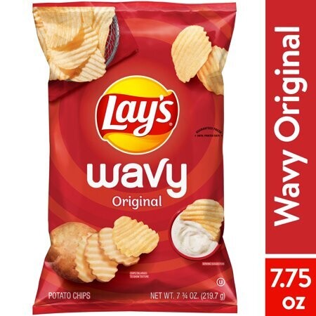 Lays Potato Chips Wavy Original