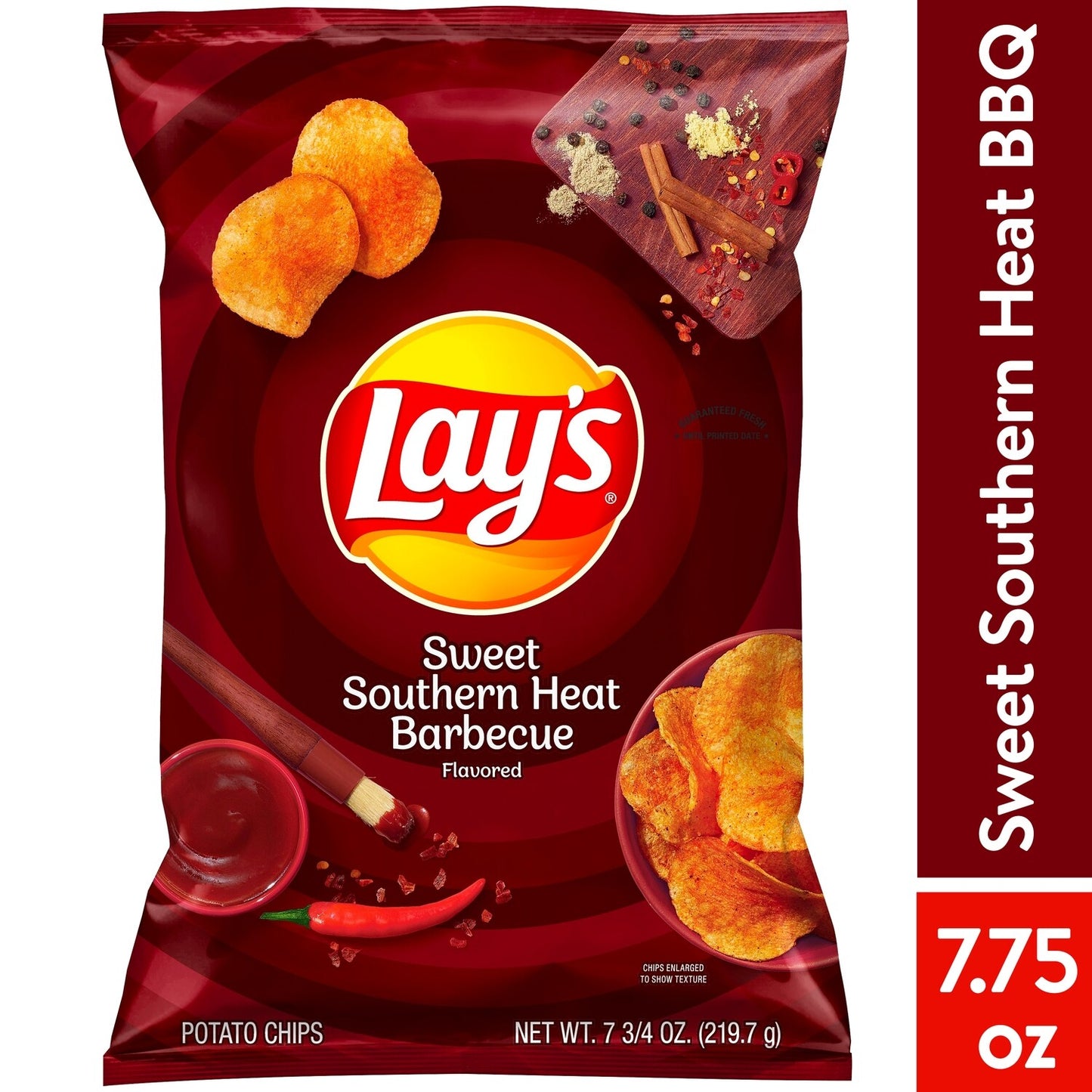 Lays Potato Chips Sweet Southern Heat BBQ