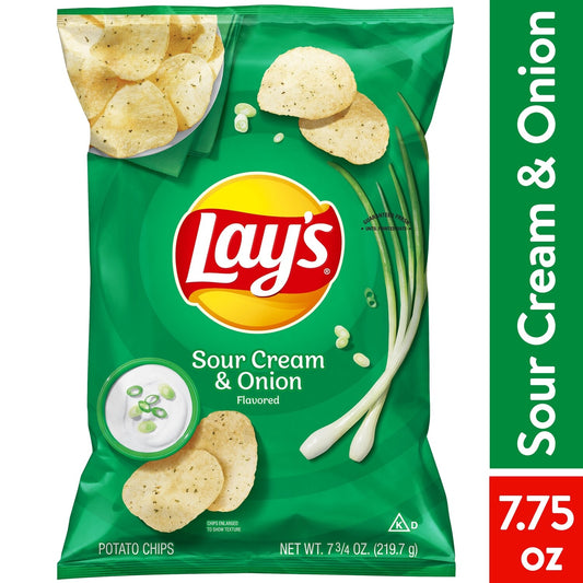 Lays Potato Chips Sour Cream & Onion