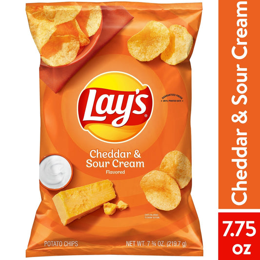 Lays Potato Chips Cheddar & Sour Cream