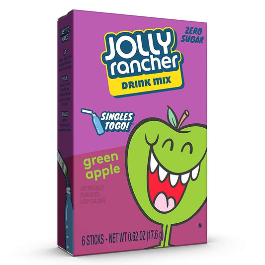 Jolly Rancher 6ct - (add to 16.9oz water) Green Apple