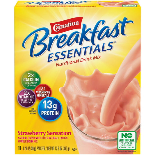 Carnation Breakfast Essentials 10ct Strawberry