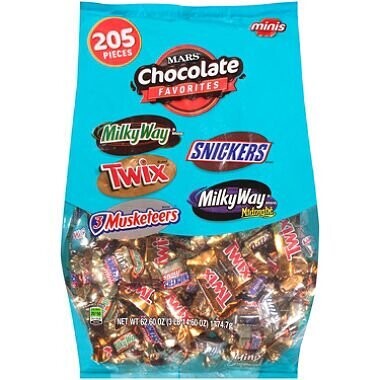 Party Bags Mars Minis 205ct