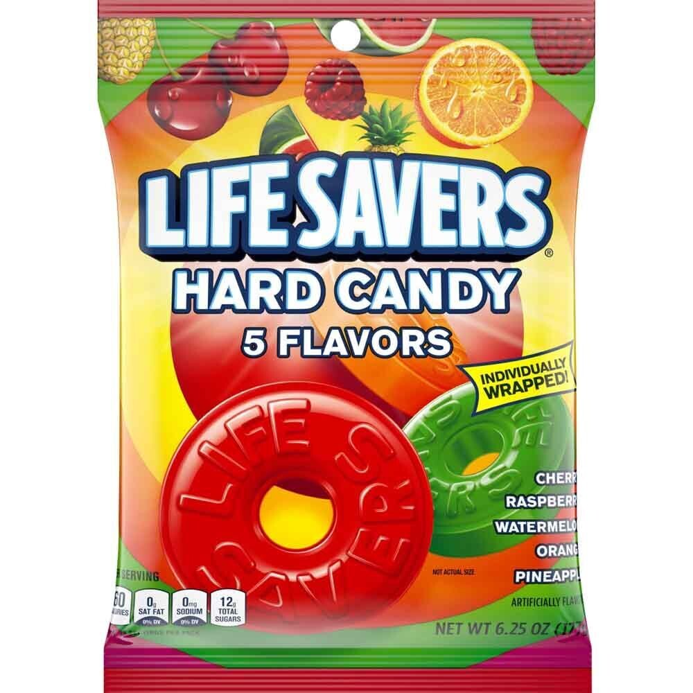 Peg Bags Lifesavers Hard Candy 5-Flavors Big Bag