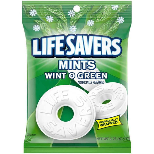 Peg Bags Lifesavers Wint O Green Big Bag