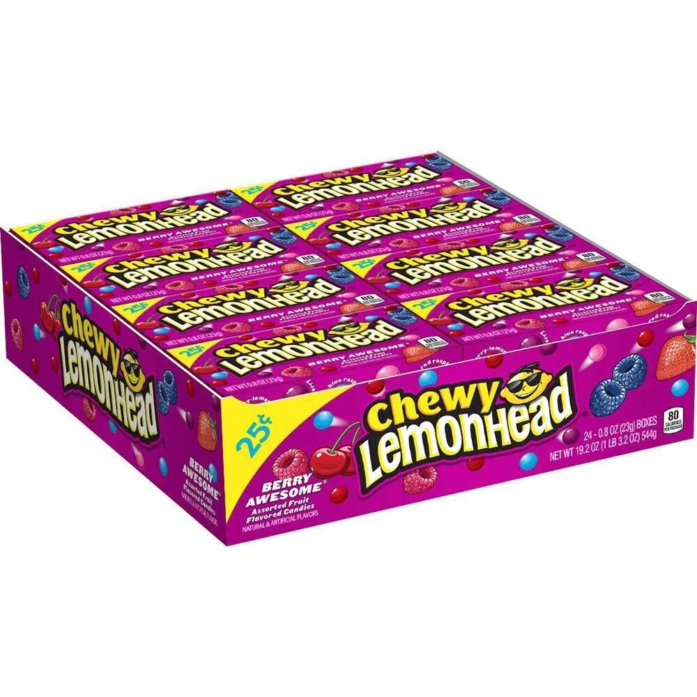 Lemonheads 24ct boxes - Chewy Lemonheads, Berry Awesome