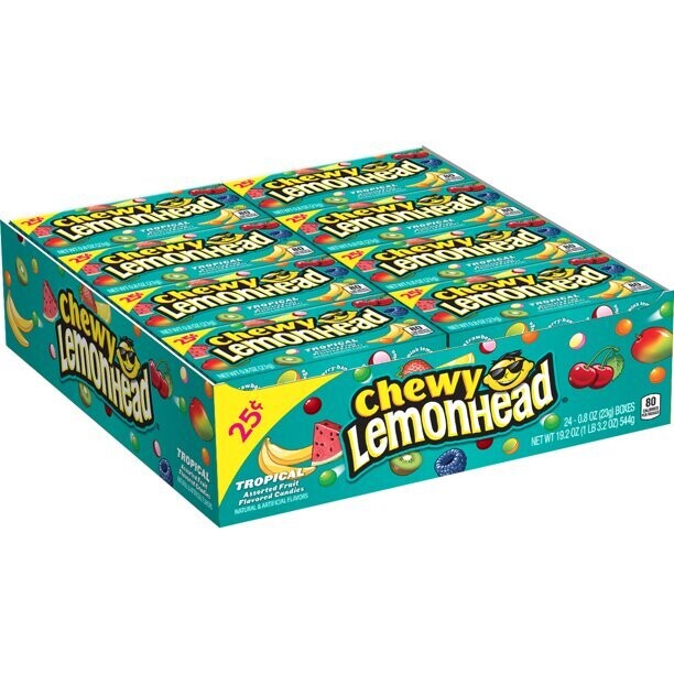 Lemonheads 24ct boxes Chewy Lemonheads, Tropical