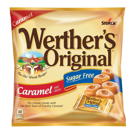 Werther's Original Peg Bags - Caramel Hard Candies (sugar-free)