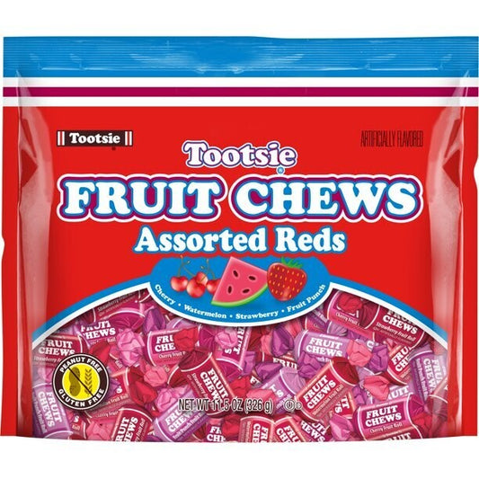 Share Pack Tootsie Fruit Chews Assorted Reds