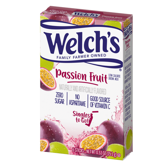 Welch's 6ct - (add to 16.9oz water) Passion Fruit