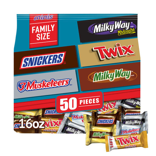 Fun Size Candy Variety Pack 50ct