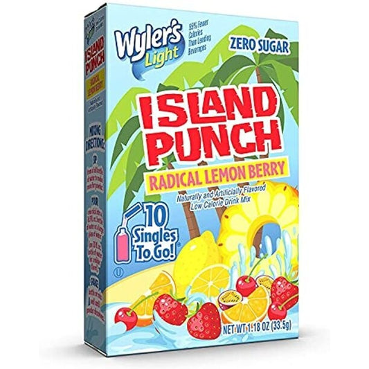 Wyler's Light 10ct - (add to 16.9oz water) Island Punch Radical Lemon Berry