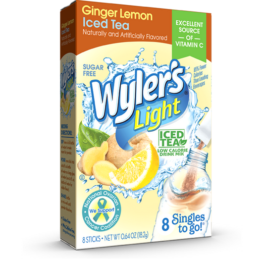 Wyler's Light 8ct - (add to 16.9oz water) Ginger Lemon Iced Tea