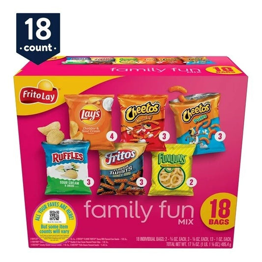 Frito Lay Variety Pack Family Fun Mix 18ct