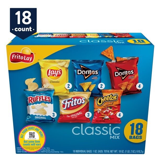 Frito Lay Variety Pack Classic Mix 18ct