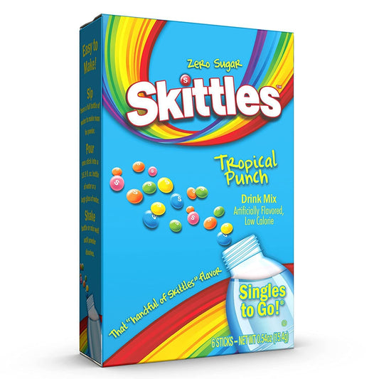 Skittles Tropical Singles to Go 6ct - (add to 16.9oz water)