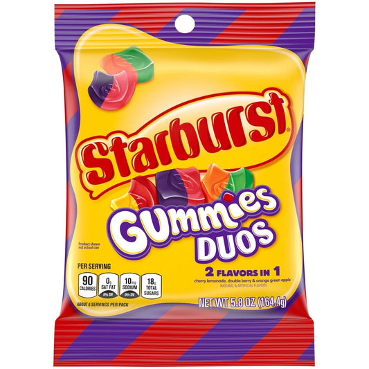 Peg Bags Starburst Gummies Duos