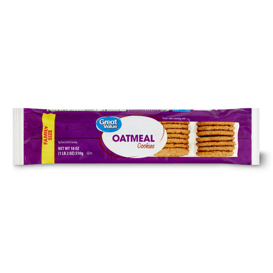 Great Value Oatmeal Cookies 18oz