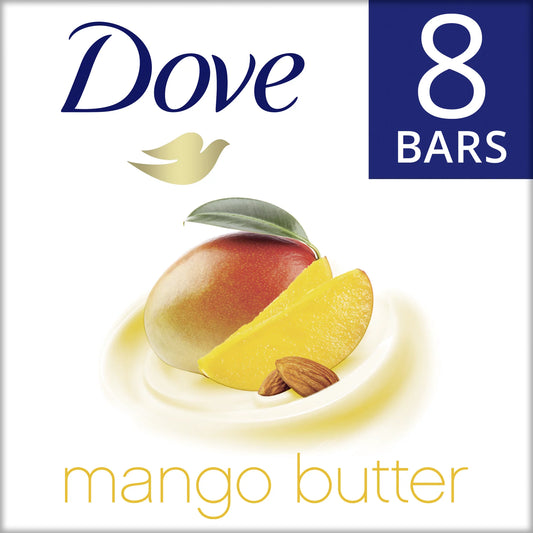 Dove Beauty Bar Mango Butter 3.75 oz, 8 Bars