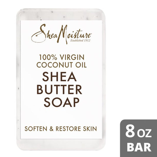 SheaMoisture Shea Butter Soap 100% Virgin Coconut Oil, 8 Oz.