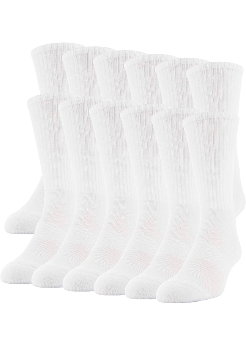 Men's Cotton Crew Socks 10-pairs