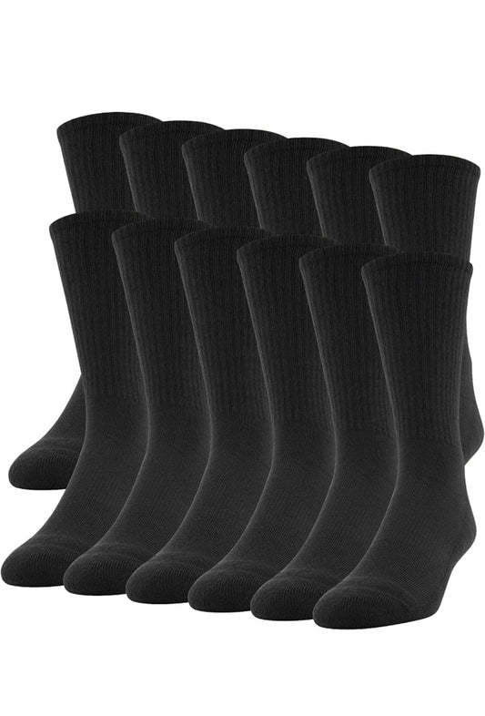 Men's Cotton Crew Socks 10-pairs