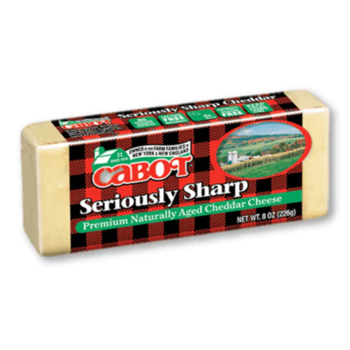 CABOT SERIOUSLY SHARP AGED CHEDDAR CHEESE