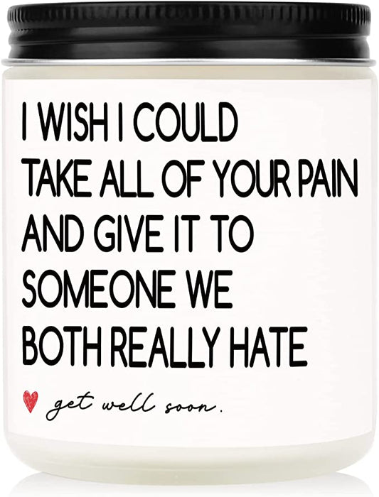 Get well soon candle (8109)