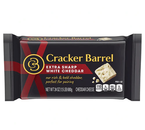 CRACKER BARREL BLOCK EXTRA SHARP CHEDDAR CHEESE