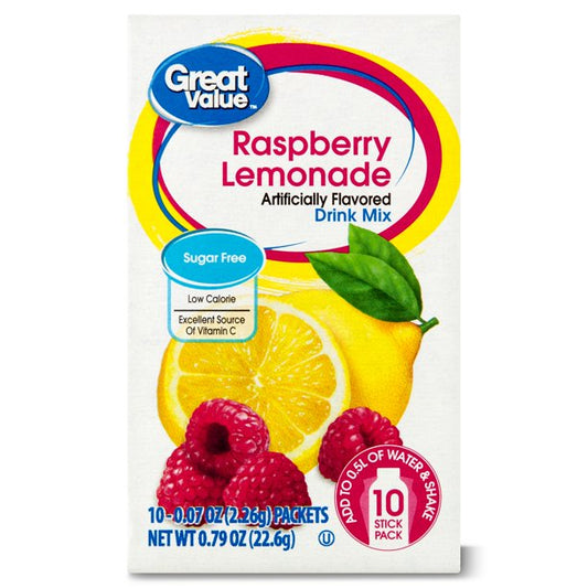 Great Value Sugar-Free Raspberry Lemonade Drink Mix