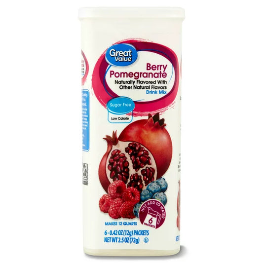 Great Value Sugar-Free Drink Mix, Berry Pomegranate