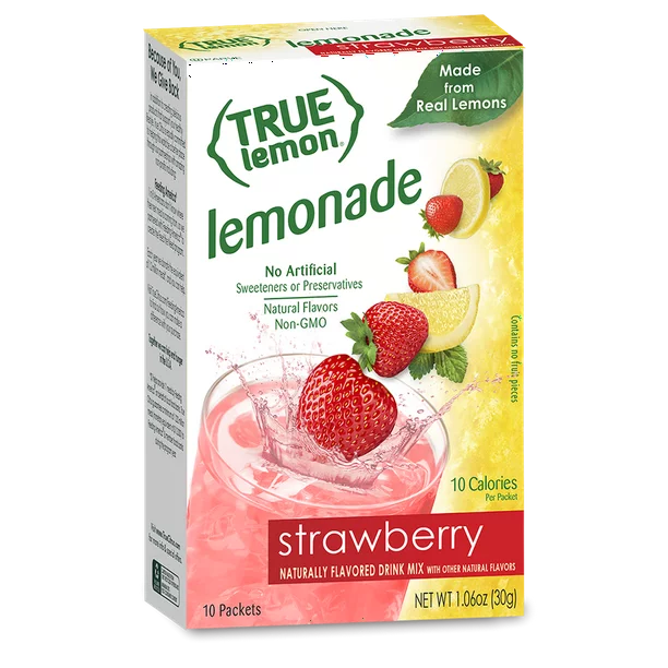 (10 Packets) True Lemon Strawberry Lemonade