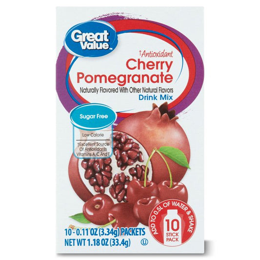 Great Value Sugar-Free Cherry Pomegranate 10 Ct