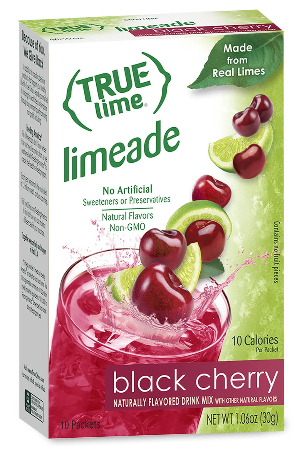 (10 Packets) True Lime Black Cherry Limeade