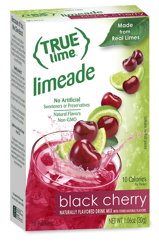 (10 Packets) True Lime Black Cherry Limeade