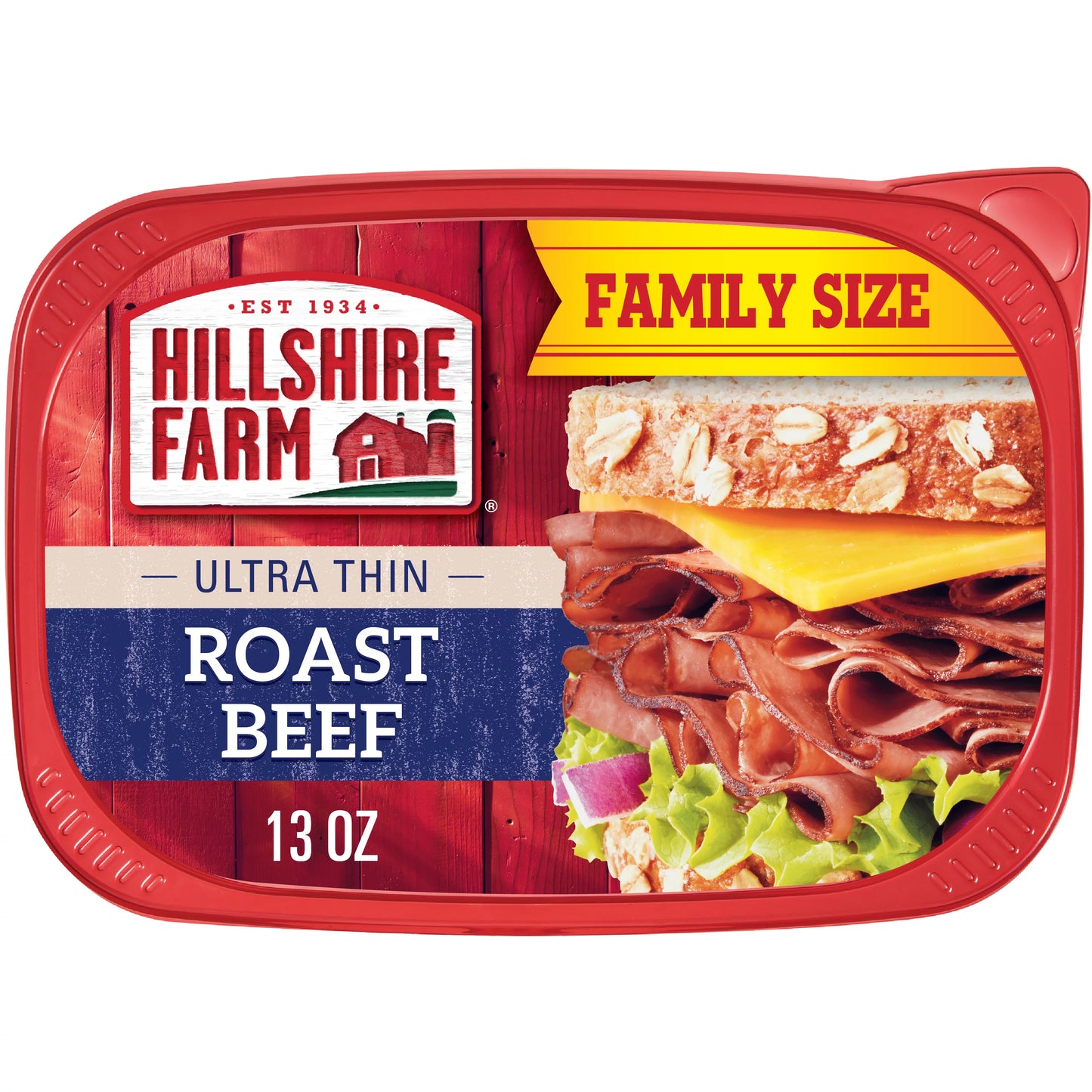 Hillshire Farm Sliced Roast Beef Deli Lunch Meat, 13 oz