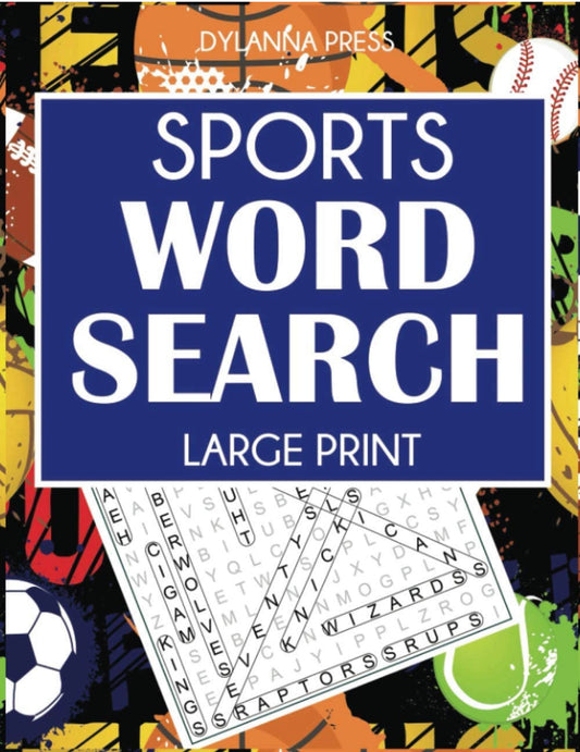 Sports word search puzzle