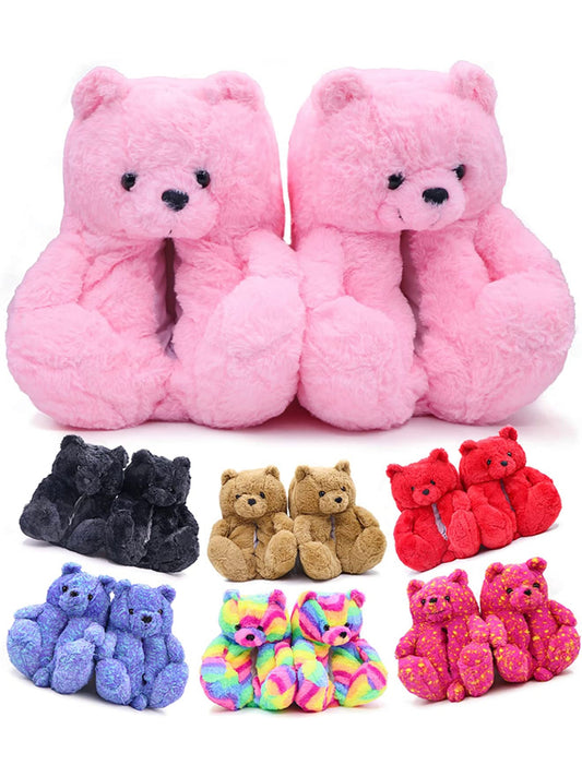 Teddy bear slipper surprise