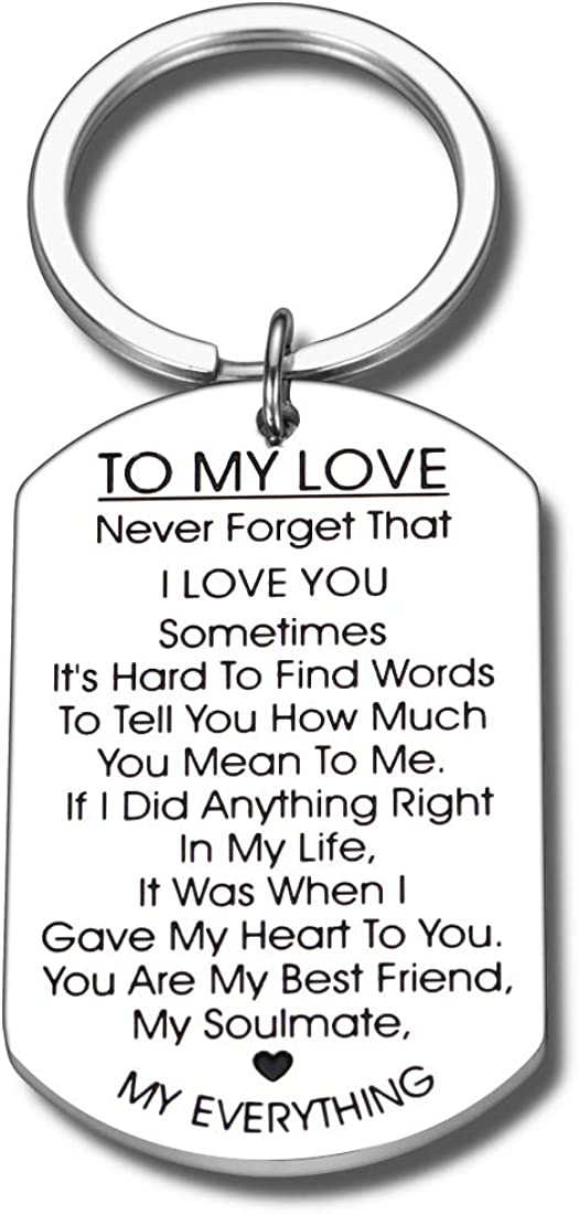 To My Love Keychain